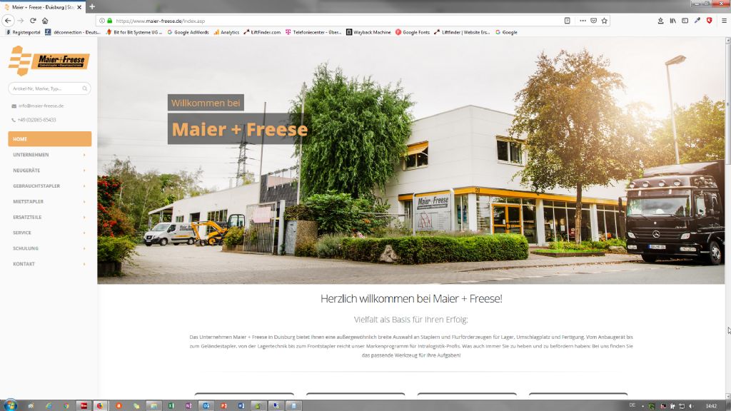 Maier + Freese Gabelstapler-Baumaschinen