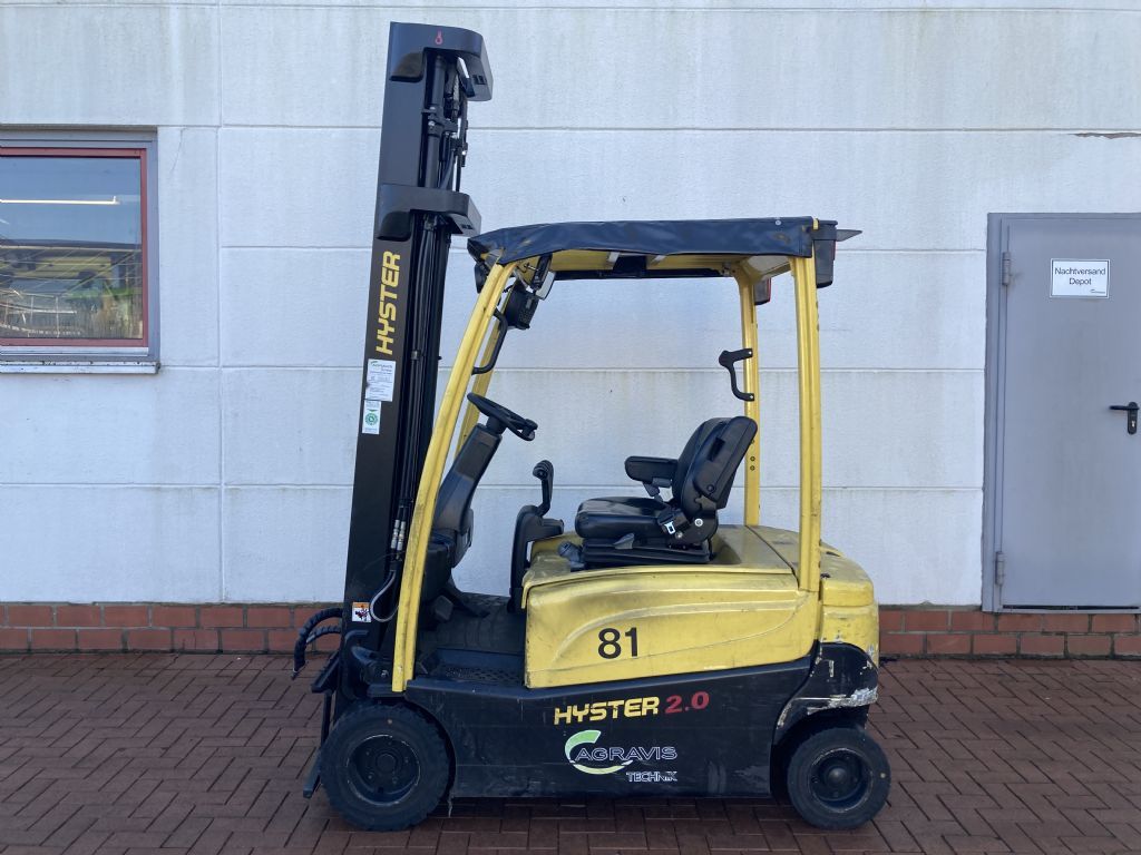 Hyster J 2.0 XN LWB Elektro 4 Rad-Stapler agravis-stapler.de
