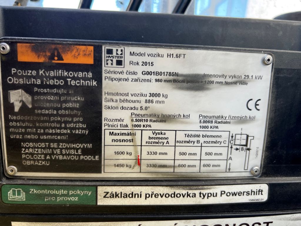 Hyster H 1.6 FT Dieselstapler agravis-stapler.de