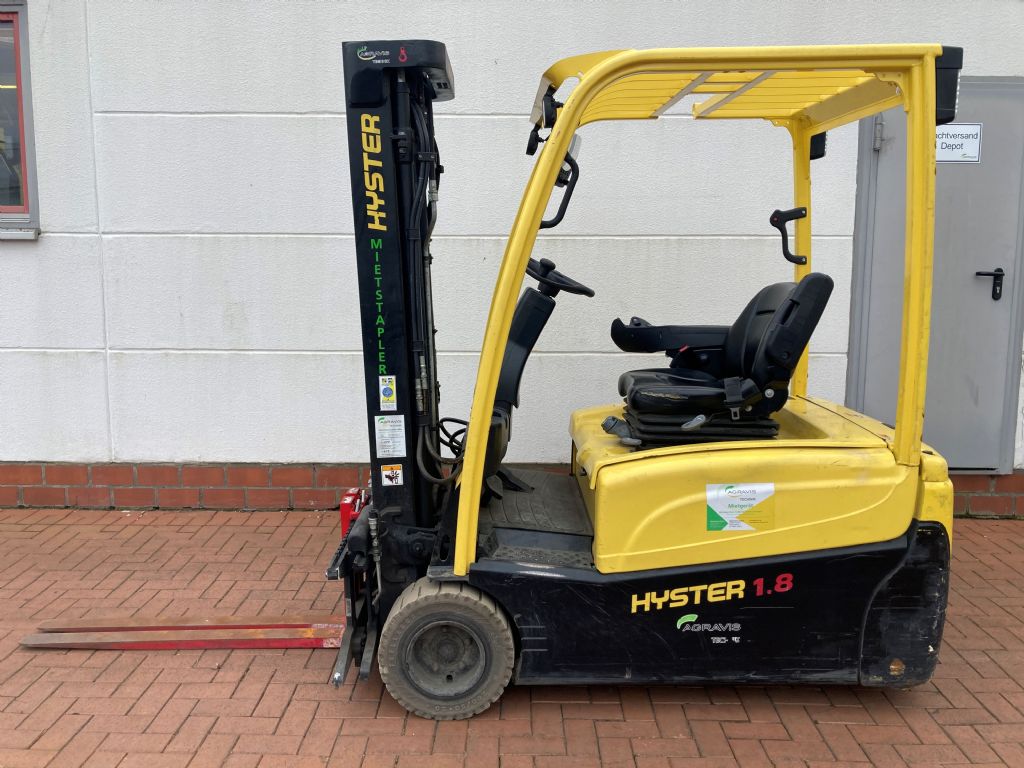 Hyster J 1.8 XNT LWB Elektro 3 Rad-Stapler agravis-stapler.de