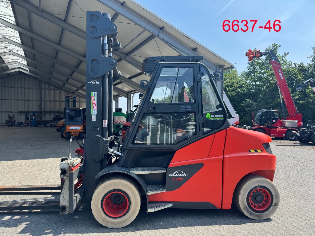 Linde-E 80 - 01 / 900-Elektro 4 Rad-Stapler-www.heftruckcentrumemmen.nl