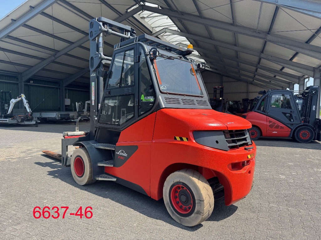 Linde-E 80 - 01 / 900-Elektro 4 Rad-Stapler-www.heftruckcentrumemmen.nl