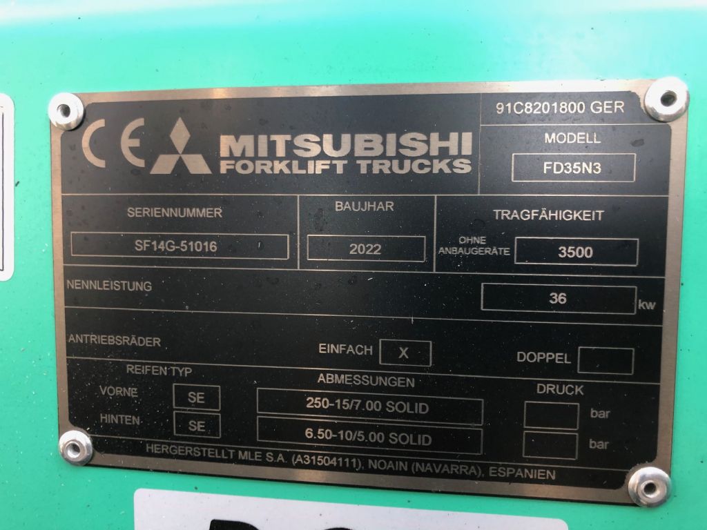 Mitsubishi FD35N3 Dieselstapler www.staplerzentrum-leipzig.de Mitsubishi FD35N3 Dieselstapler www.staplerzentrum-leipzig.de