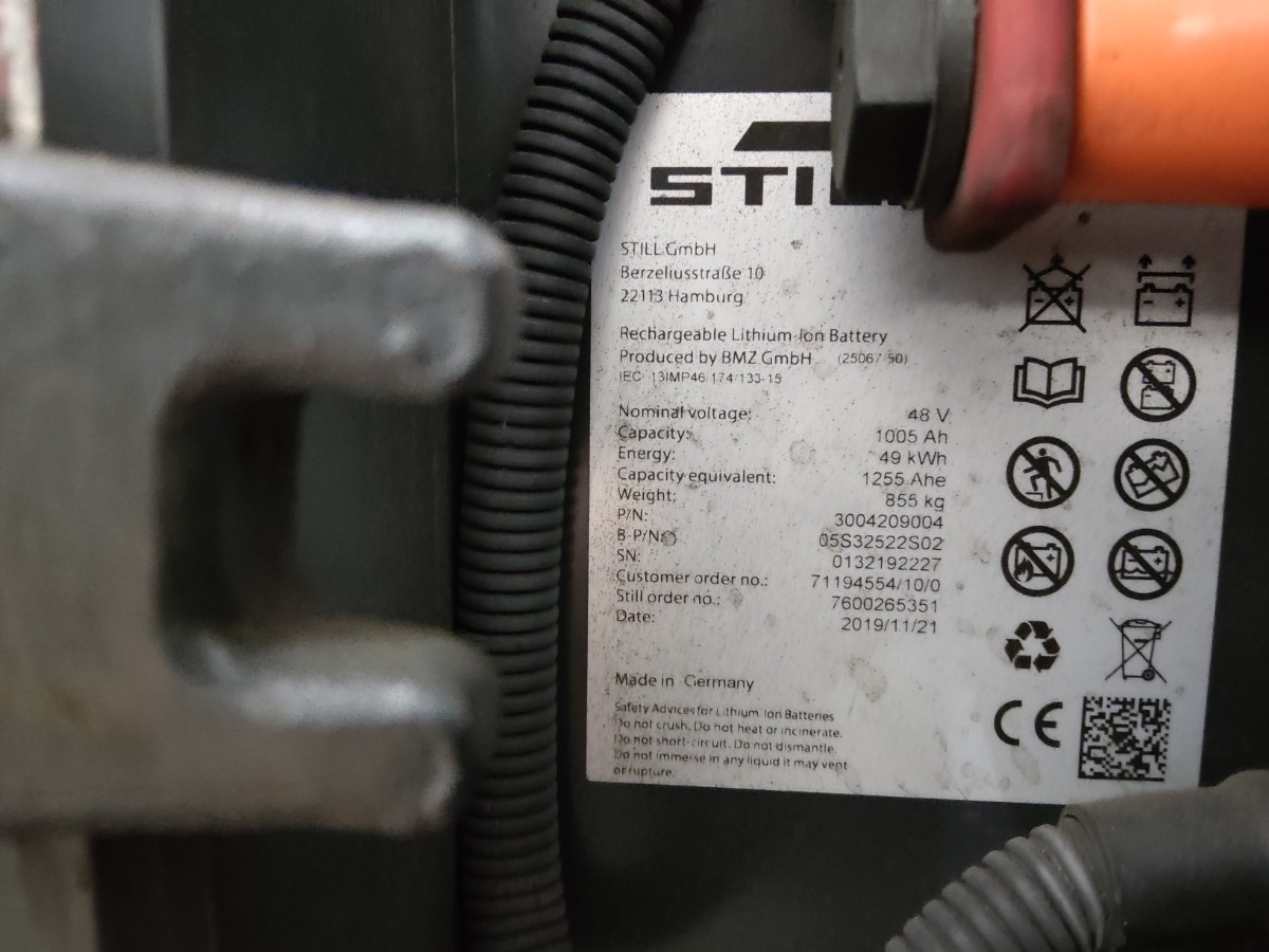 Still RX20-16/LIION Electric 3-wheel forklift www.blackforxx.com