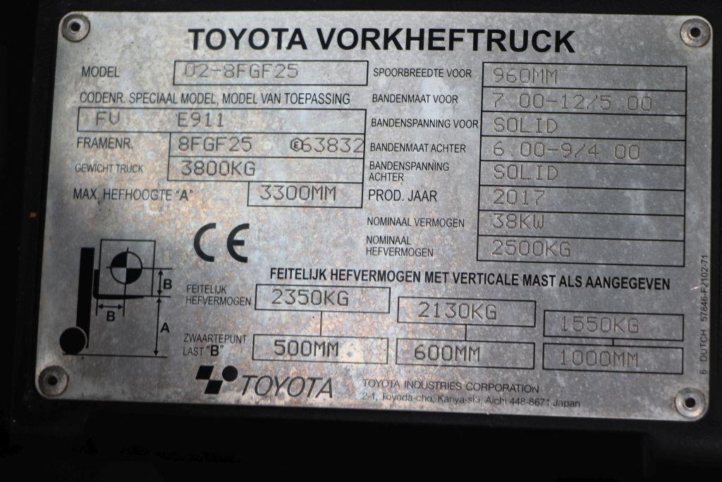 Toyota 02-8FGF25 Treibgasstapler www.heinbockel-gabelstapler.de