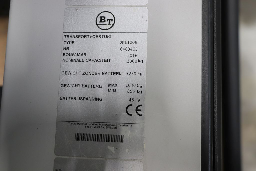 BT OME100H Hochhubkommissionierer www.heinbockel-gabelstapler.de