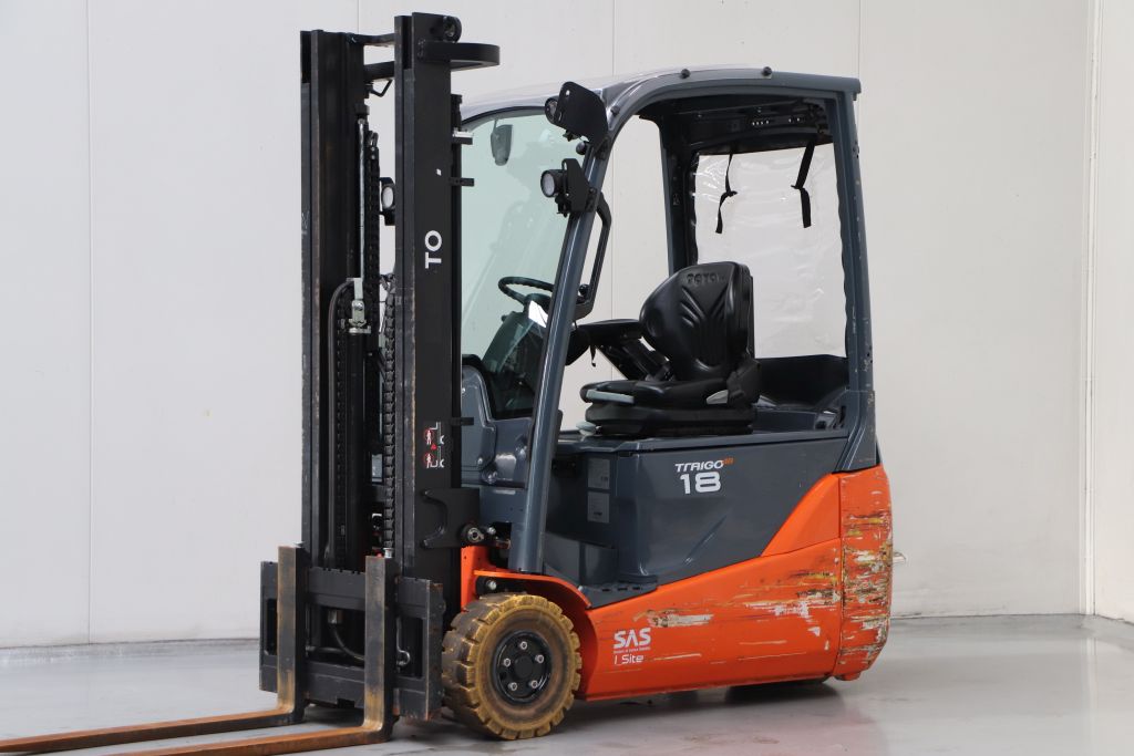 Toyota 8FBE18T Elektro 3 Rad-Stapler www.heinbockel-gabelstapler.de