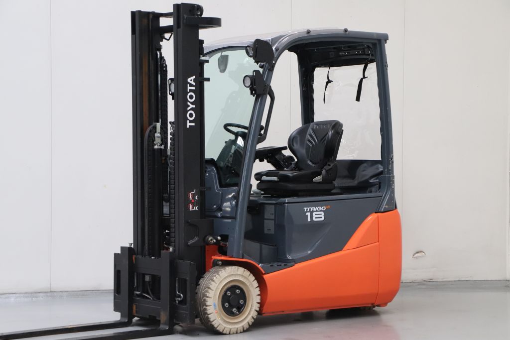 Toyota 8FBE18T Elektro 3 Rad-Stapler www.heinbockel-gabelstapler.de