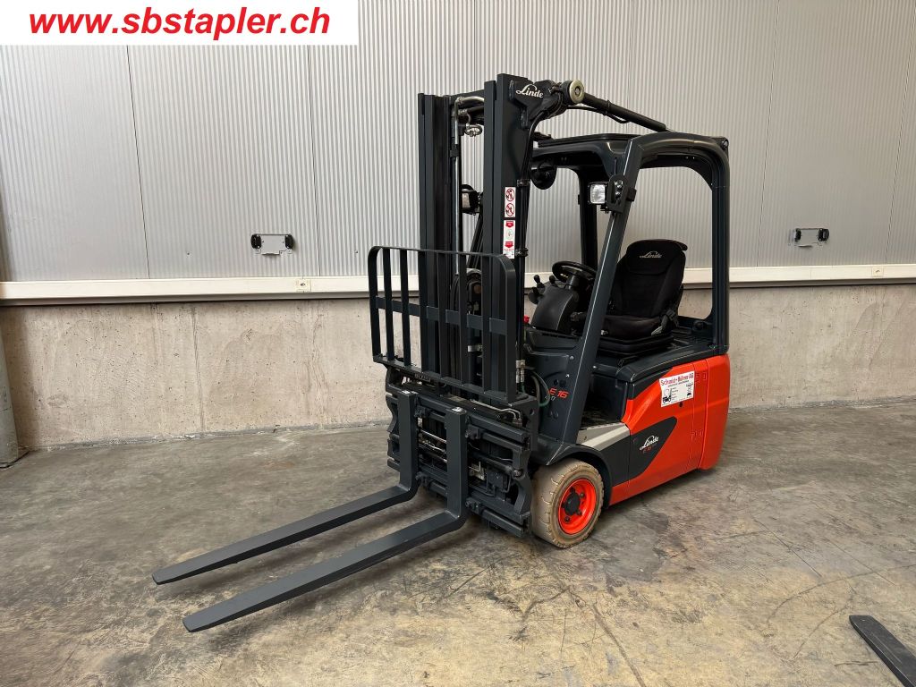 Linde E16C-02 Elektro 3 Rad-Stapler www.sbstapler.ch
