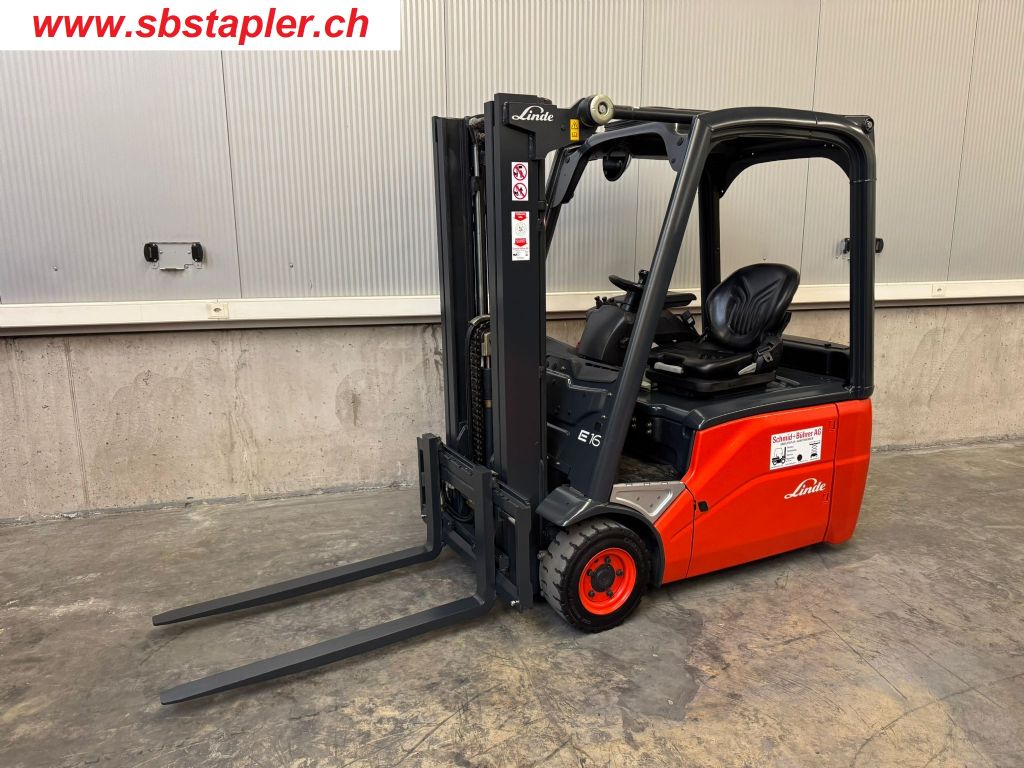 Linde-E16-01-Elektro 3 Rad-Stapler-www.sbstapler.ch