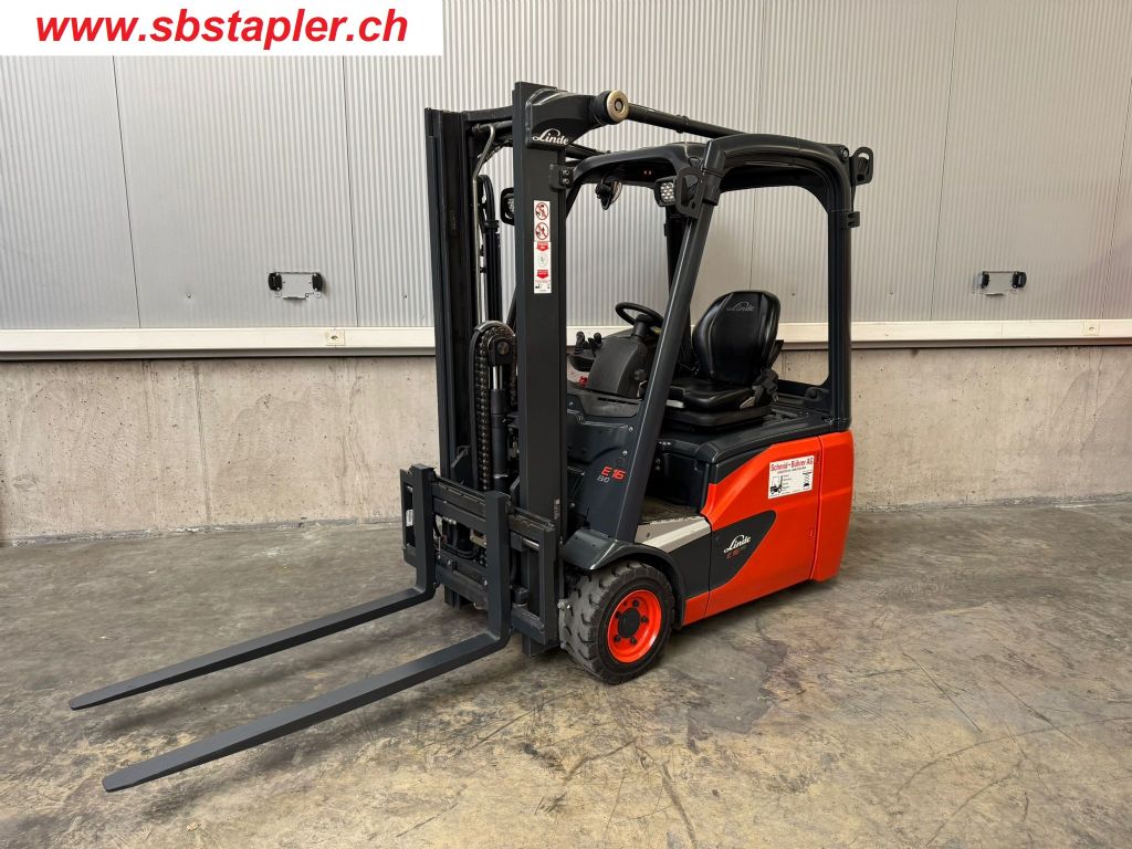 Linde-E16C-Elektro 3 Rad-Stapler-www.sbstapler.ch