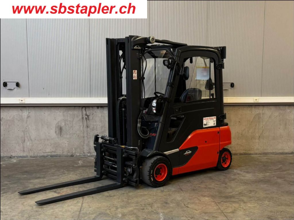 Linde E20PL-02 Elektro 4 Rad-Stapler www.sbstapler.ch