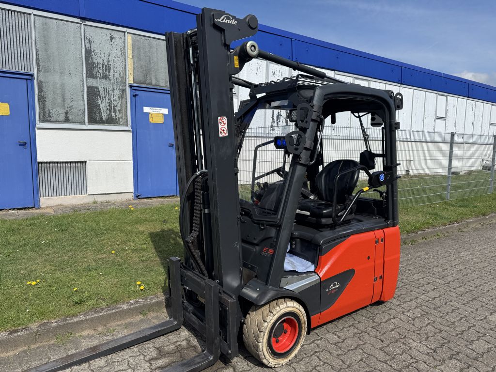 Linde E18-02 386 Electric 3-wheel forklift www.contilift.de