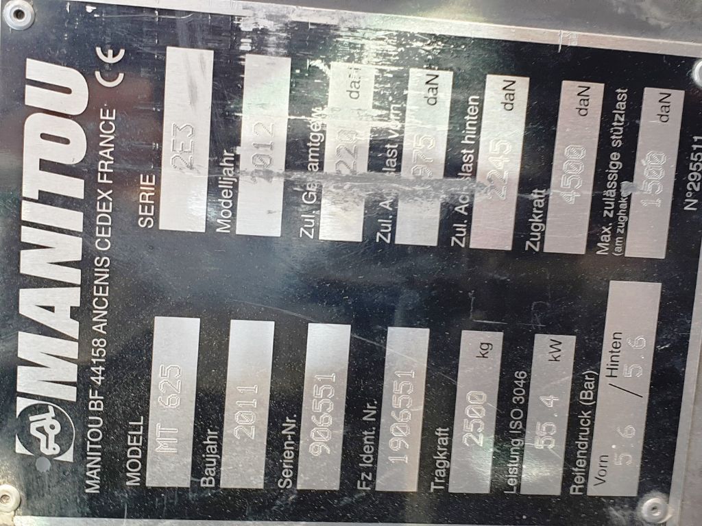 Manitou MT625 - 75H 2E3 75PS Teleskopstapler starr 