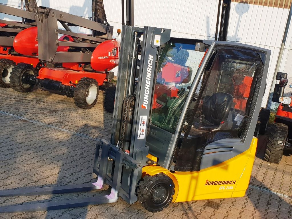 Used Jungheinrich Efg 216 Rader Neu Electric 3 Wheel Forklift Mit Duplex Mast Sale Buy Sale Second Hand Forklifts