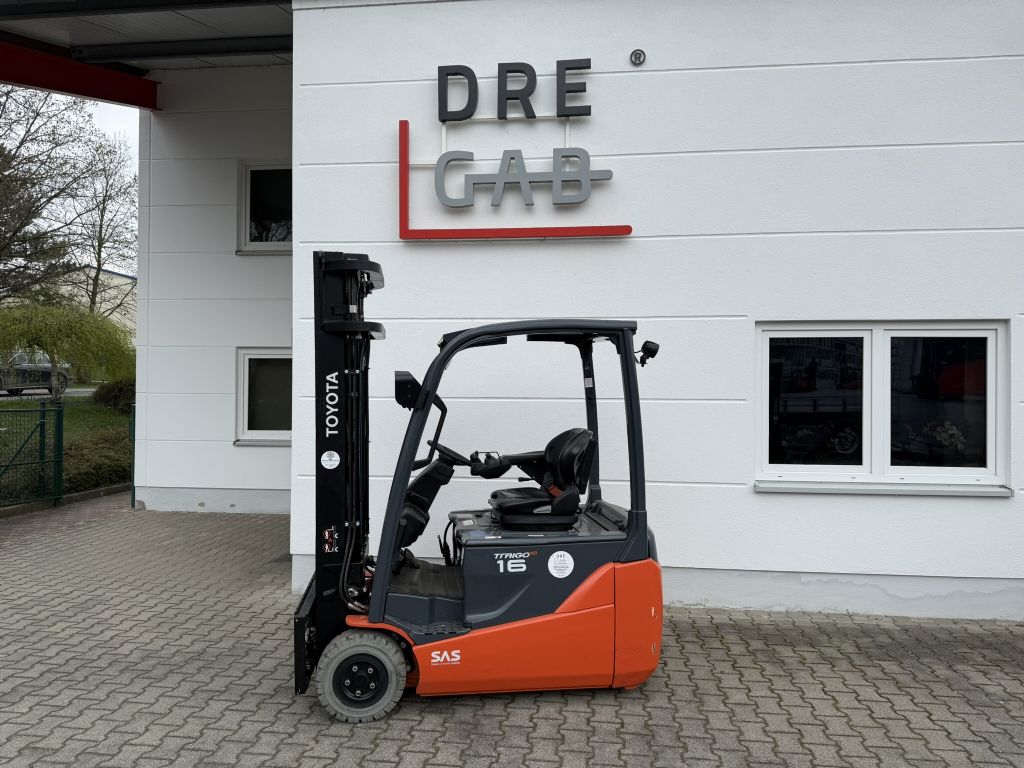 Toyota 8FBE16T Elektro 3 Rad-Stapler loeffler-gabelstapler.de