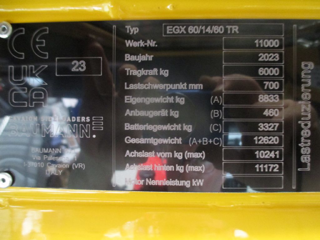 Baumann EGX 60/14/60TR Elektro Seitenstapler www.eder-stapler.de Baumann EGX 60/14/60TR Elektro Seitenstapler www.eder-stapler.de