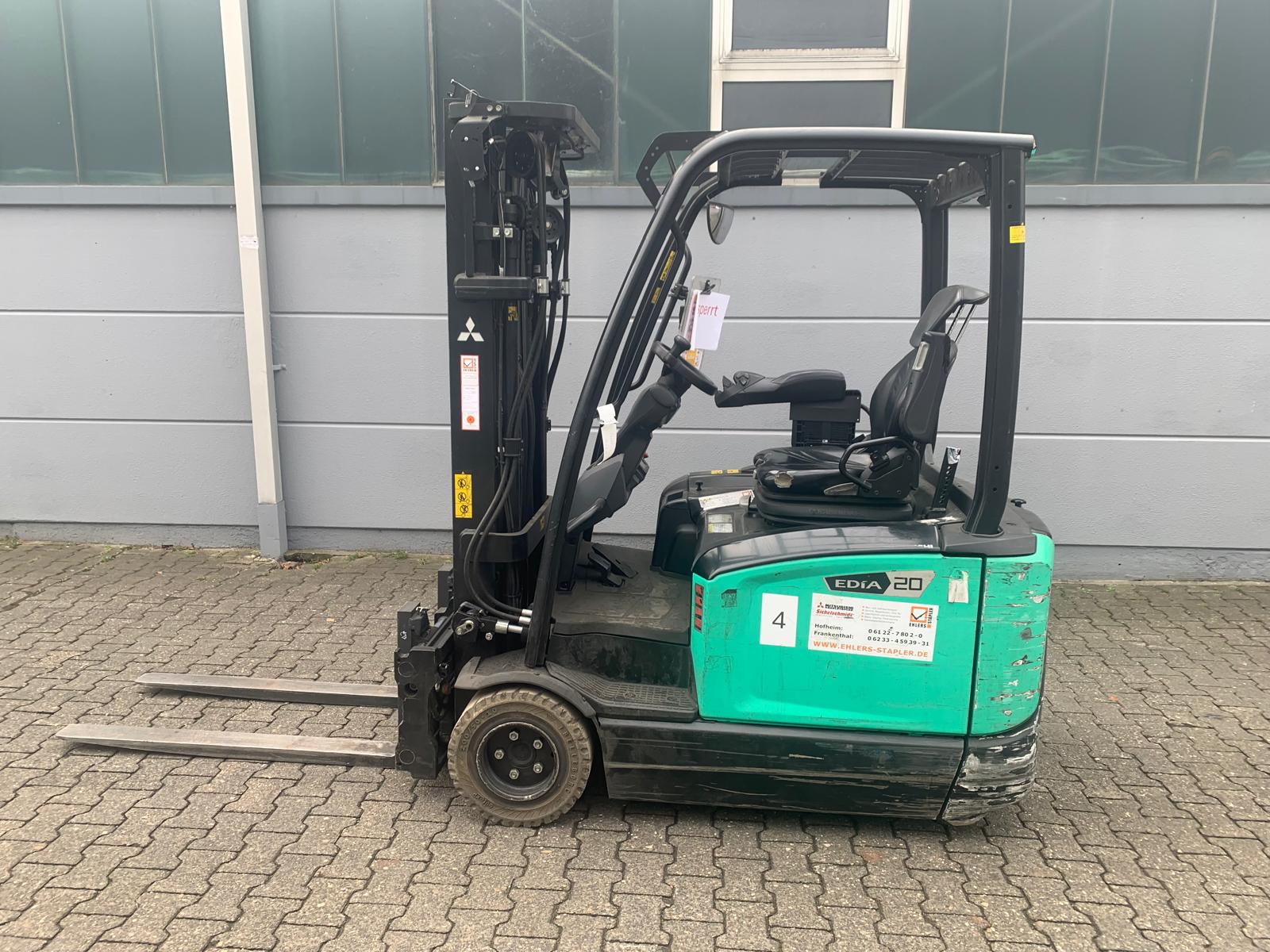 Mitsubishi FB20ANT Elektro 3 Rad-Stapler ehlers-stapler.de