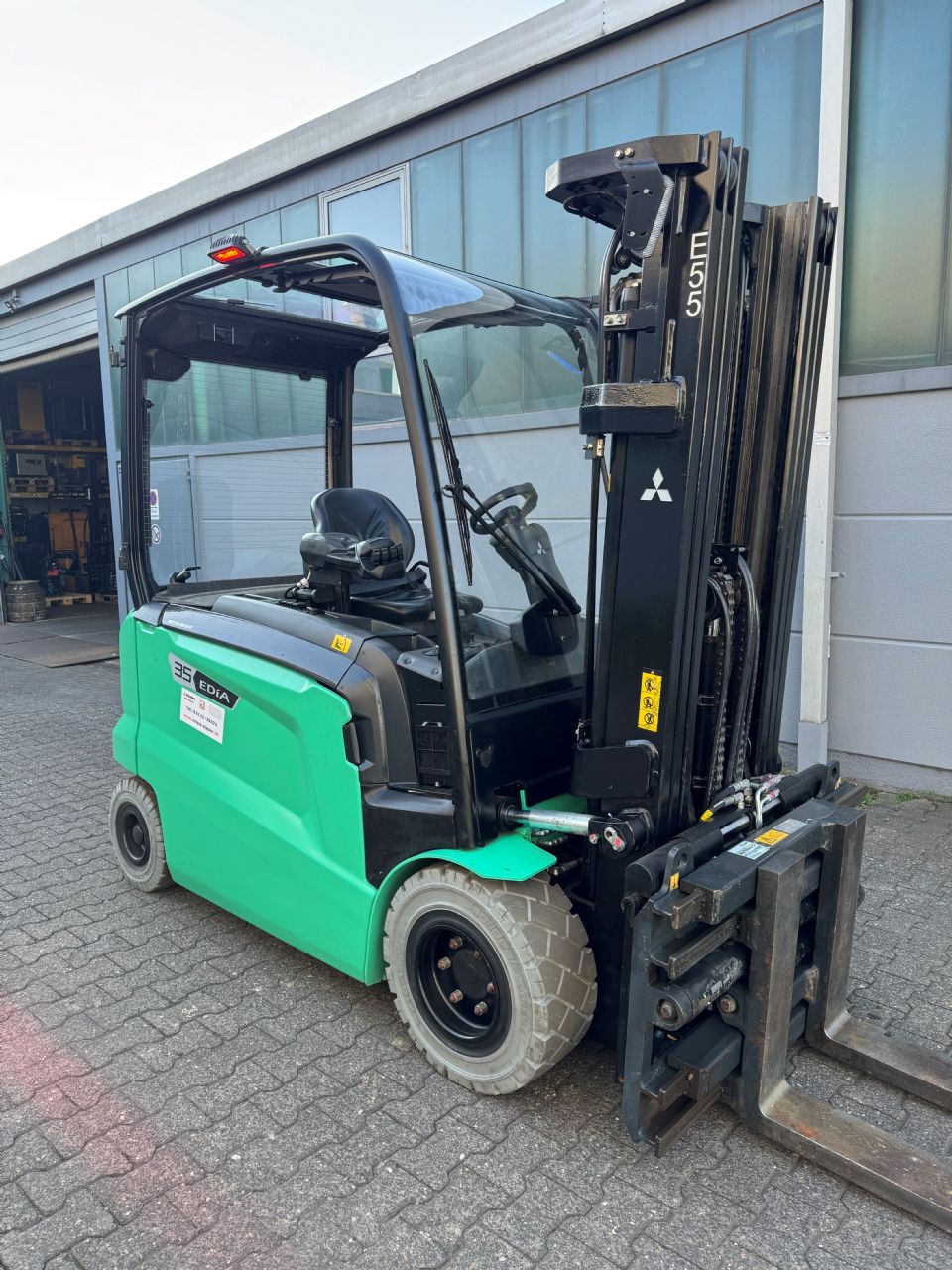 Mitsubishi FB35N EDIA EX Elektro 4 Rad-Stapler ehlers-stapler.de