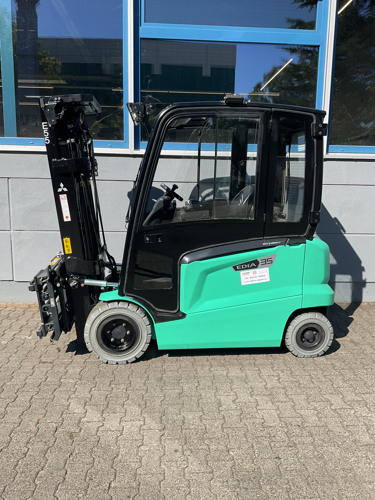 Mitsubishi FB35N EDIA EX Elektro 4 Rad-Stapler ehlers-stapler.de