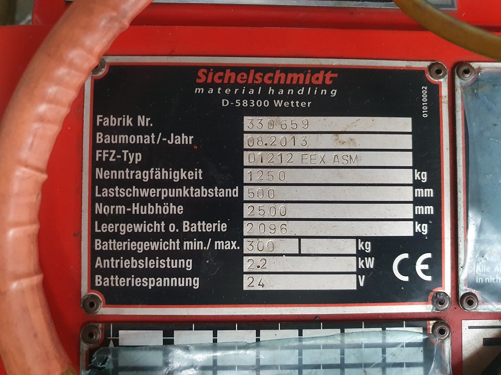 Sichelschmidt d1212EEx-ASM Hochhubwagen ehlers-stapler.de