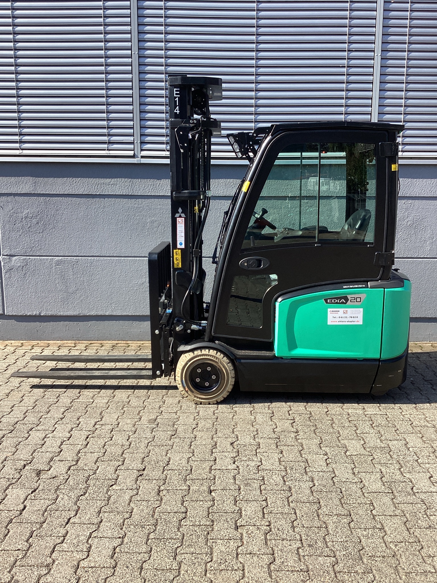 Mitsubishi FB20N2T Elektro 3 Rad-Stapler ehlers-stapler.de