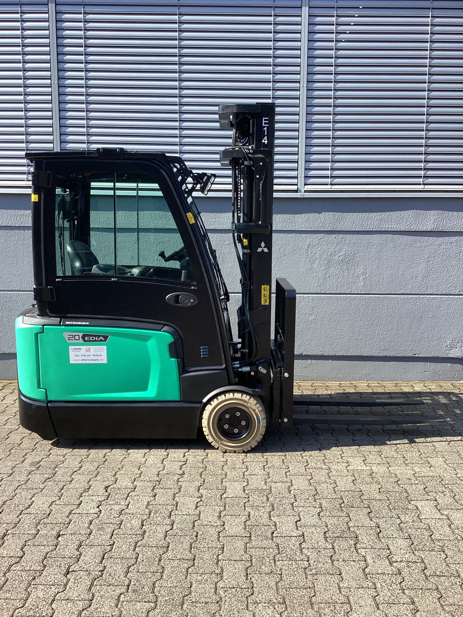 Mitsubishi FB20N2T Elektro 3 Rad-Stapler ehlers-stapler.de