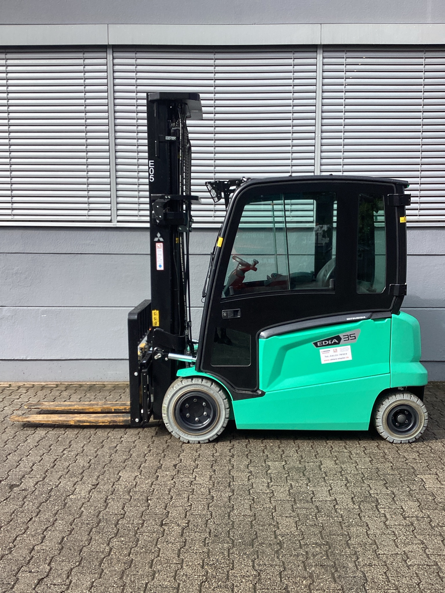 Mitsubishi FB35AN Elektro 4 Rad-Stapler ehlers-stapler.de