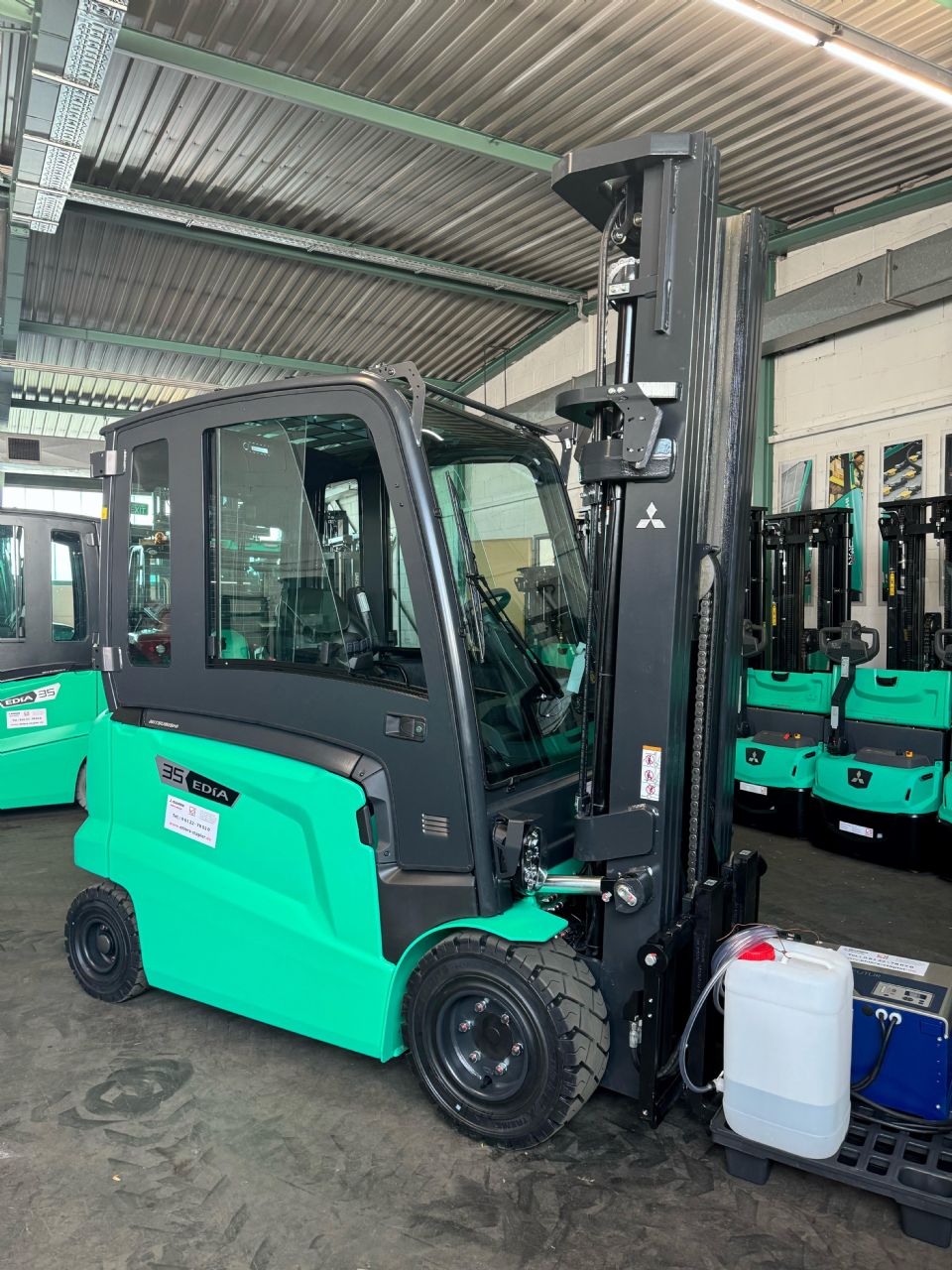 Mitsubishi FB35AN Elektro 4 Rad-Stapler ehlers-stapler.de