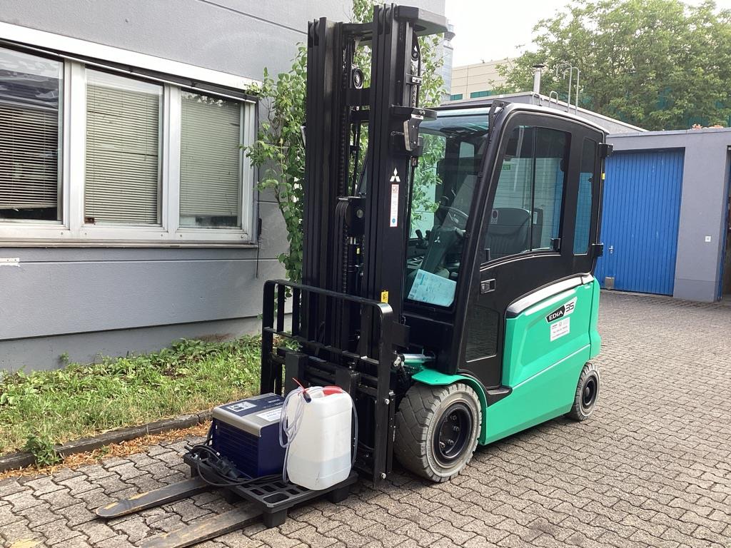 Mitsubishi FB35AN Elektro 4 Rad-Stapler ehlers-stapler.de