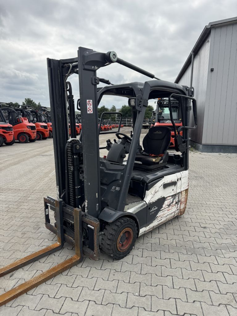 Linde E16-02 Electric 3-wheel forklift www.emslift.de