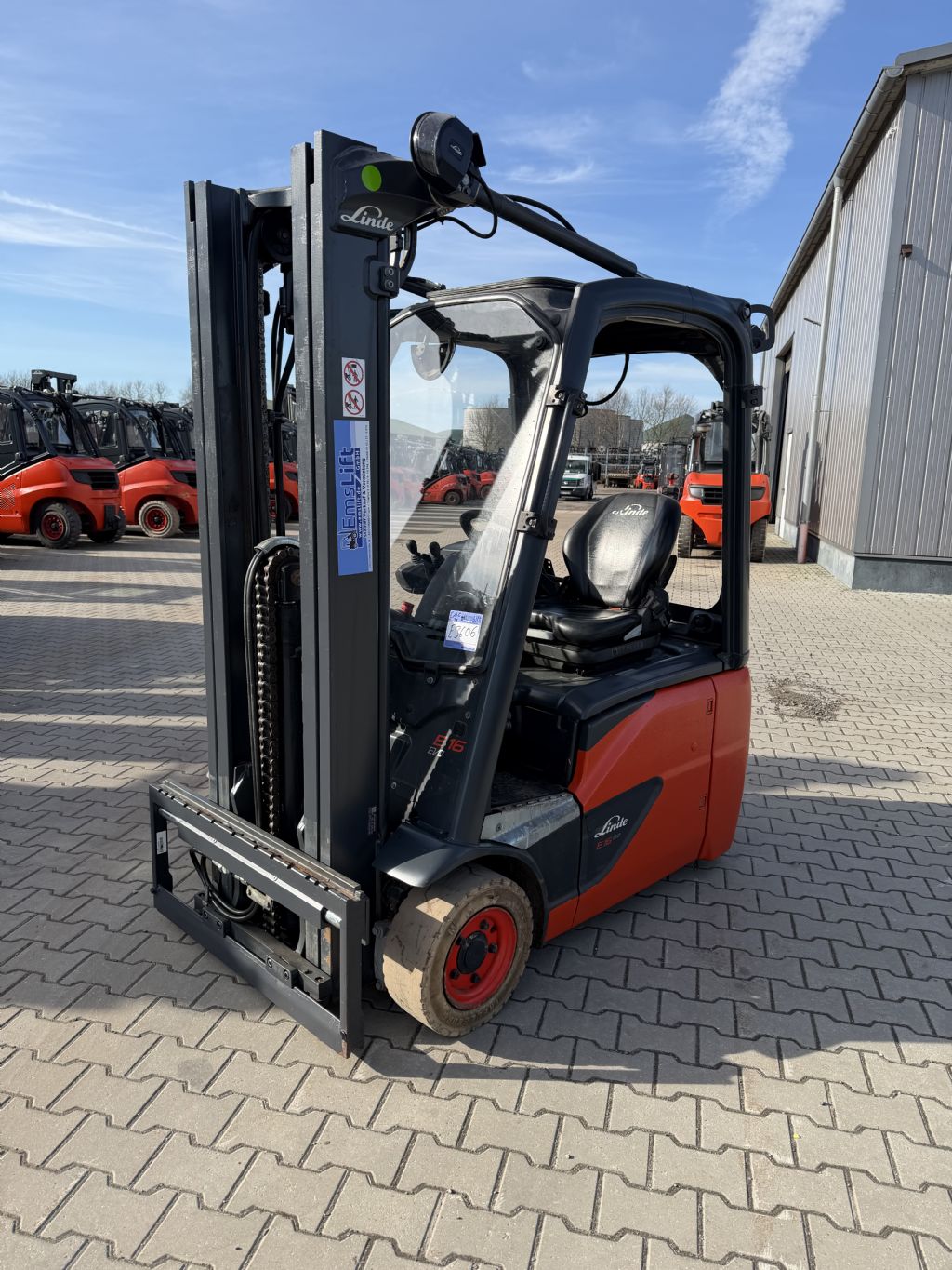 Linde E16C-02 Electric 3-wheel forklift www.emslift.de