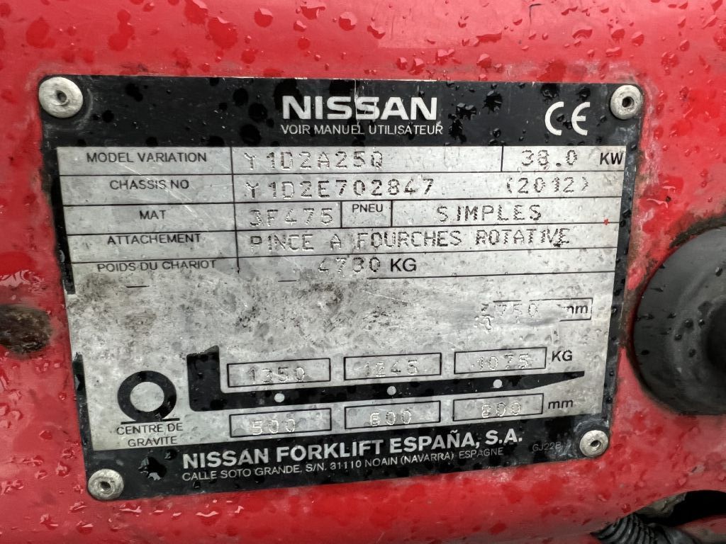 Nissan Y1D2A25Q Diesel Forklift www.emslift.de