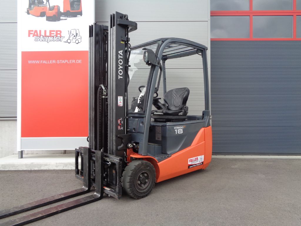 Toyota 8FBE18T Elektro 3 Rad-Stapler www.faller-stapler.de