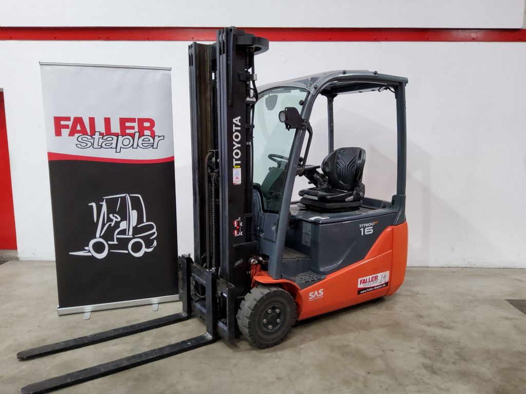 Toyota 8FBE16T Elektro 3 Rad-Stapler www.faller-stapler.de