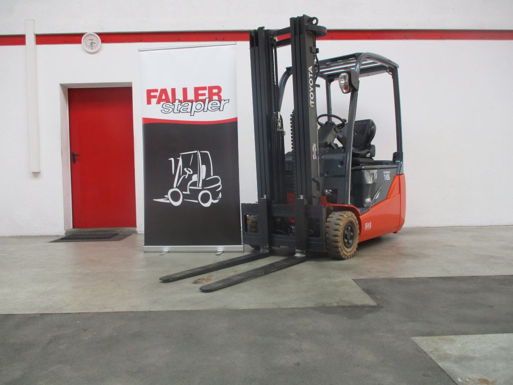 Toyota 8FBE16T Elektro 3 Rad-Stapler www.faller-stapler.de