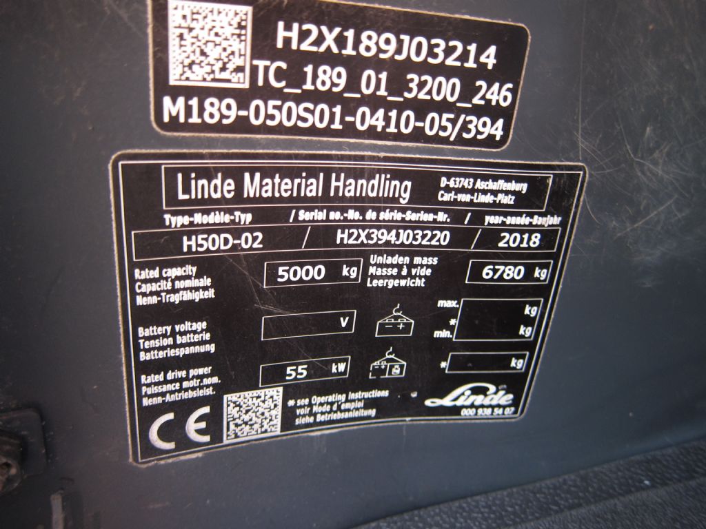 Linde H50D-02 Dieselstapler www.filler-gmbh.de