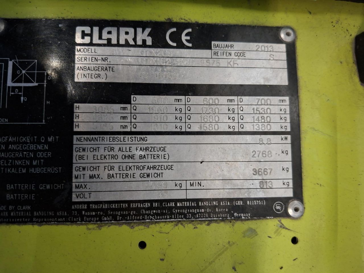 Clark-GTX20s-Elektro 3 Rad-Stapler-www.gabelstapler-finger.com