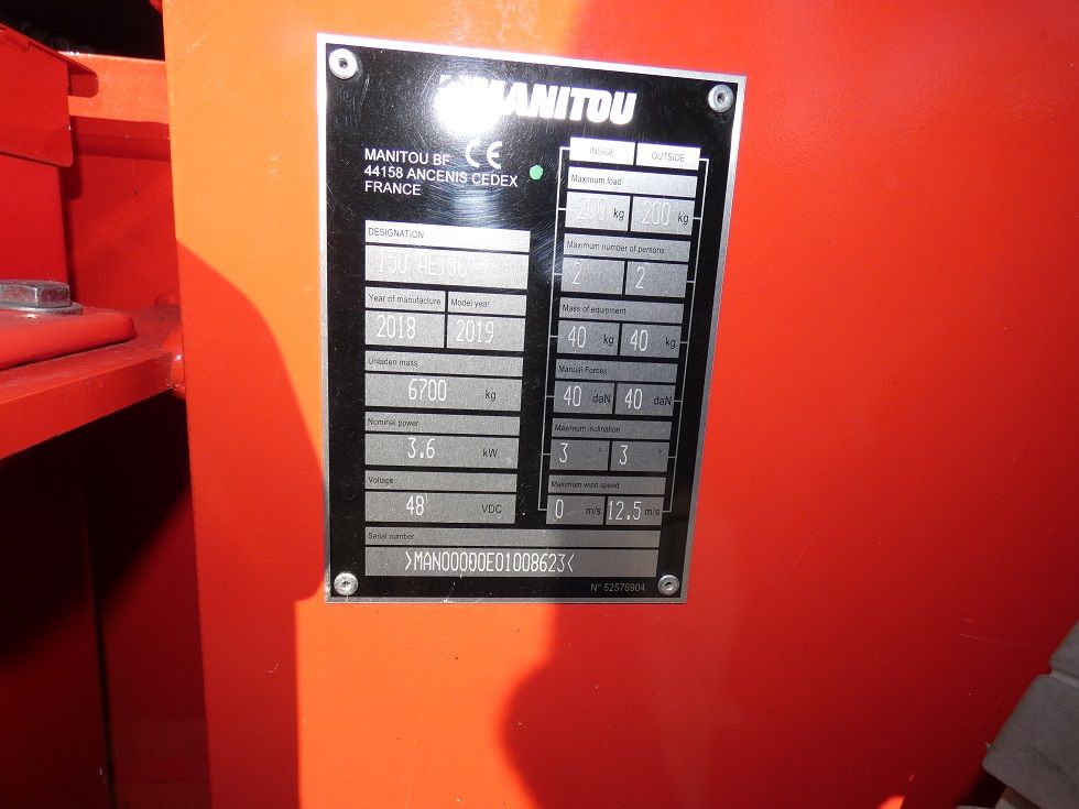 Manitou 150AETJC 3 D Gelenkarbeitsb�hne fischer-gabelstapler.de