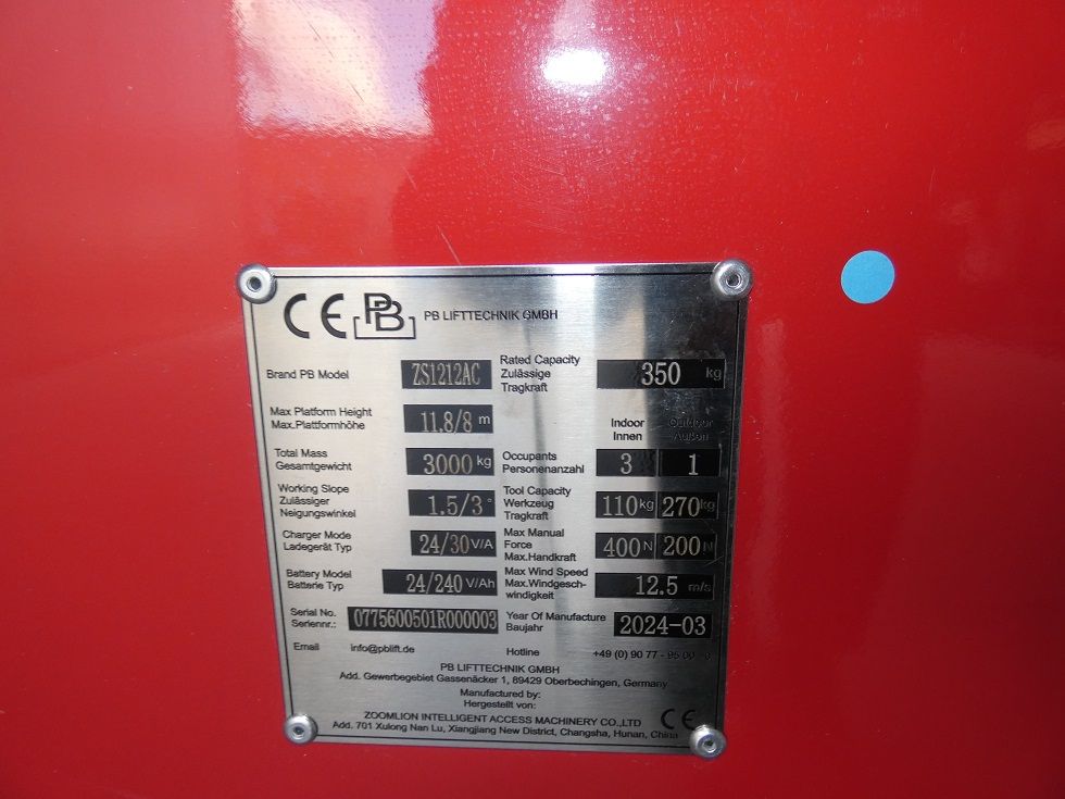 PB PB S 140-12EZ Scherenarbeitsb�hne fischer-gabelstapler.de