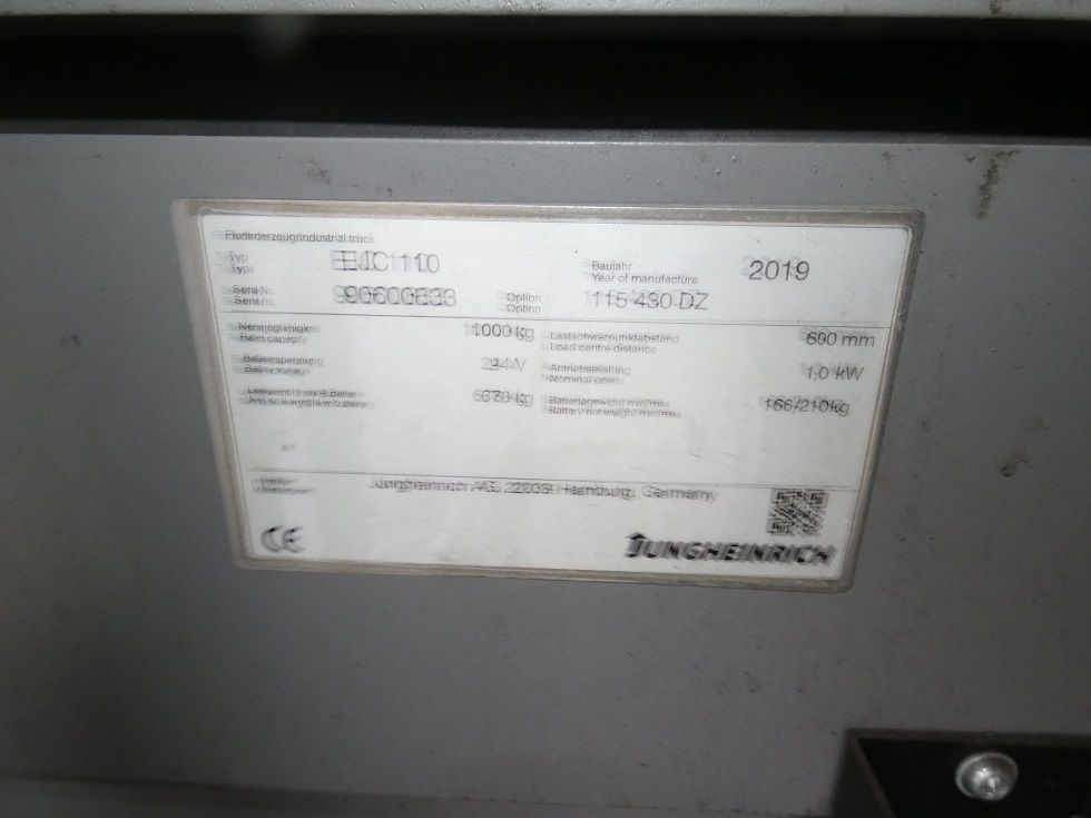 Jungheinrich EJC110 - 430DZ Deichselstapler fischer-gabelstapler.de