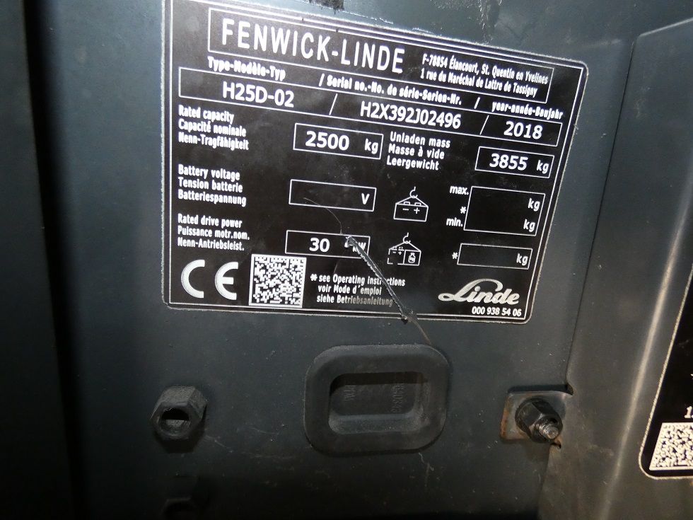 Linde H25D -02-392 Dieselstapler fischer-gabelstapler.de
