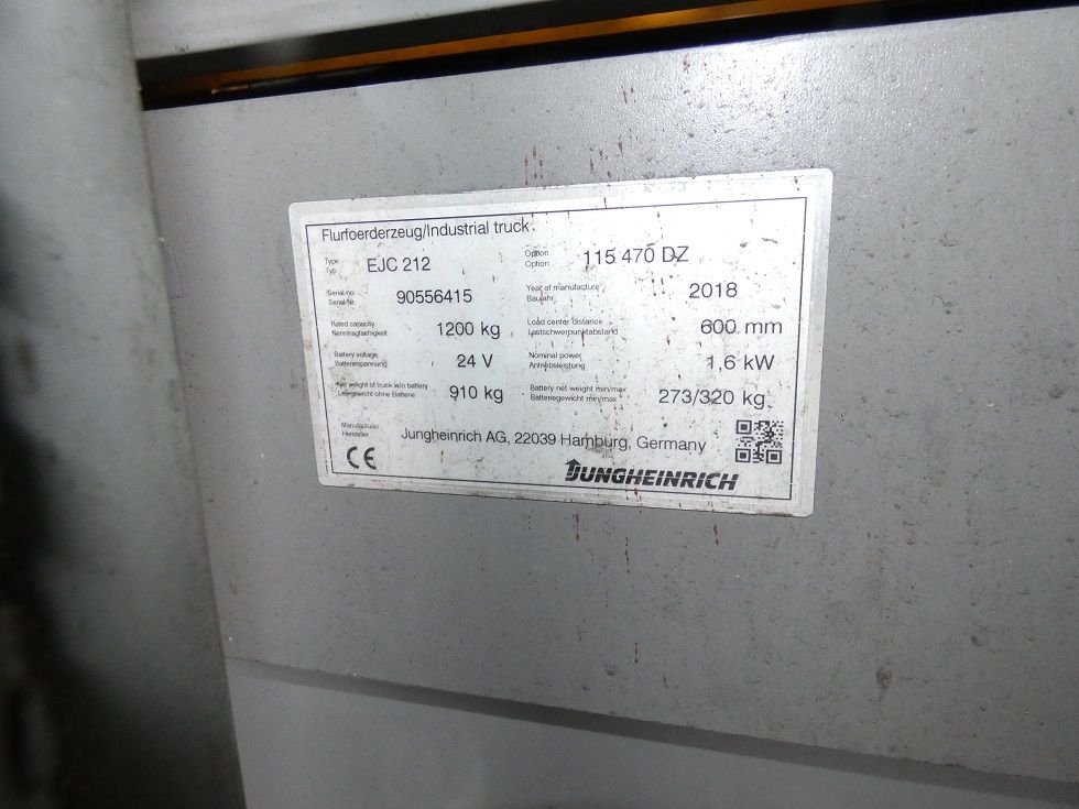 Jungheinrich EJC 212- 470 DZ Deichselstapler fischer-gabelstapler.de