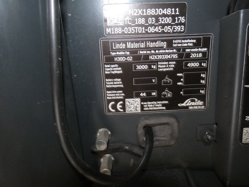 Linde H 30 D - 02 - 393 Dieselstapler fischer-gabelstapler.de