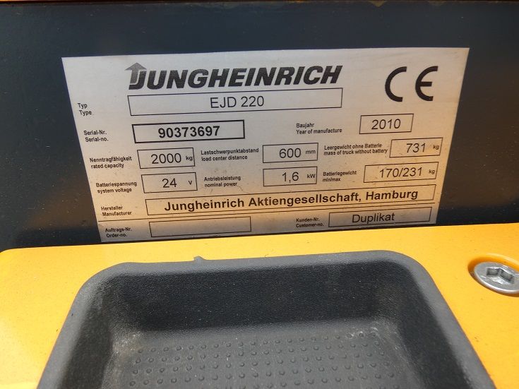 Jungheinrich-EJD 220 G -Deichselstapler-www.fischer-gabelstapler.de