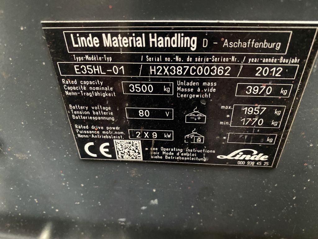 Linde-E 35 HL-01 Kabine Duplex Batterie Bj.2020-Elektro 4 Rad-Stapler-www.fleischmann-foerdertechnik.de