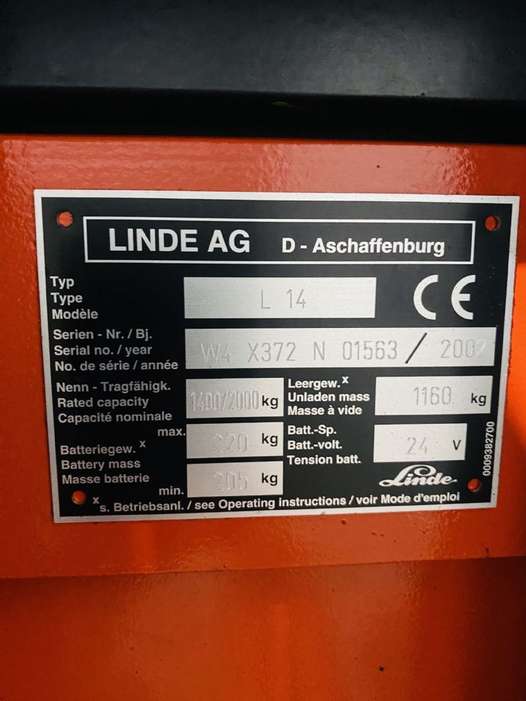 Linde-L 14i Triplex Batterie Bj.15-Hochhubwagen-www.fleischmann-foerdertechnik.de