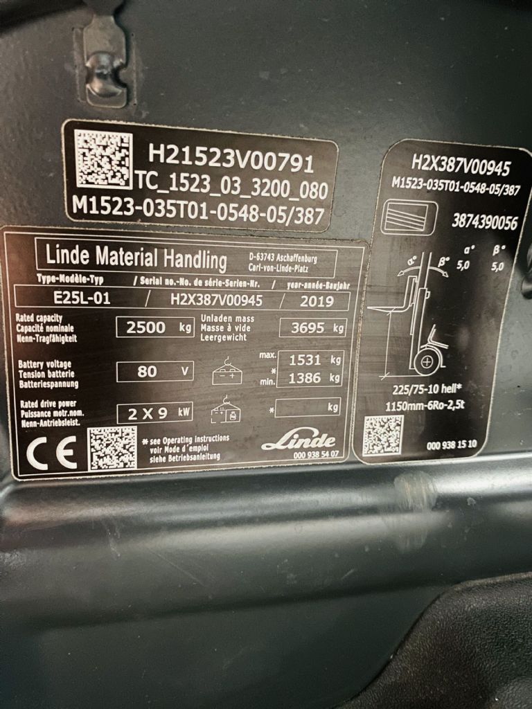 Linde-E 25 L-01 Triplex VERMIETET-Elektro 4 Rad-Stapler-www.fleischmann-foerdertechnik.de