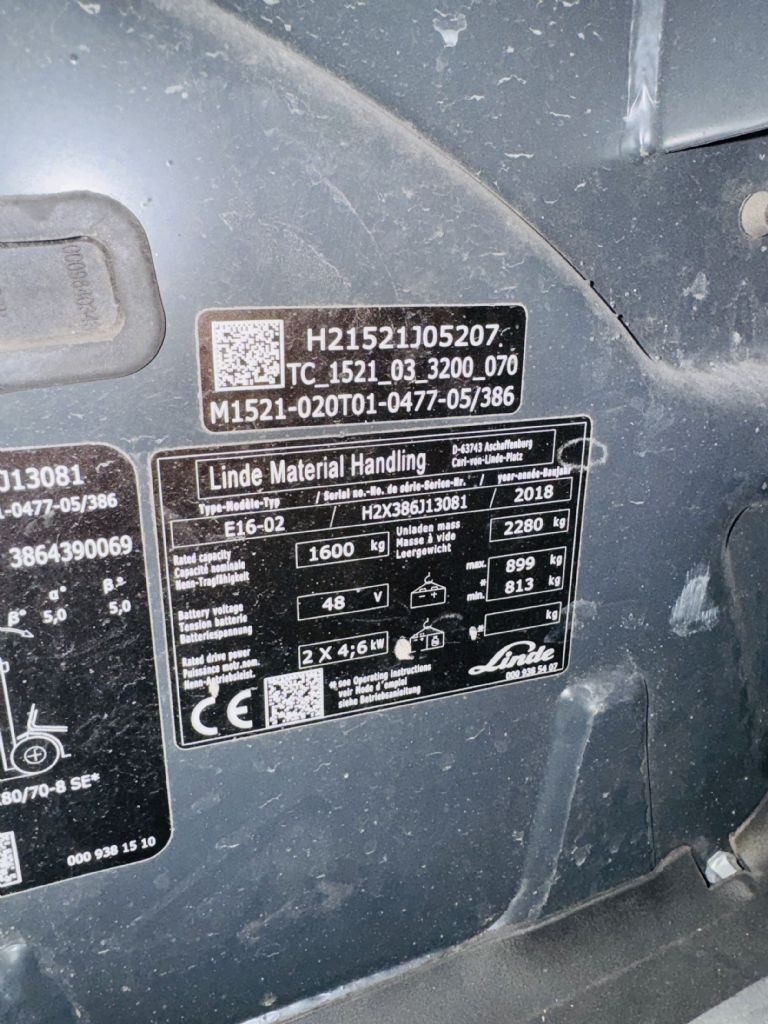 Linde-E 16-02 EVO Triplex -Elektro 3 Rad-Stapler-www.fleischmann-foerdertechnik.de