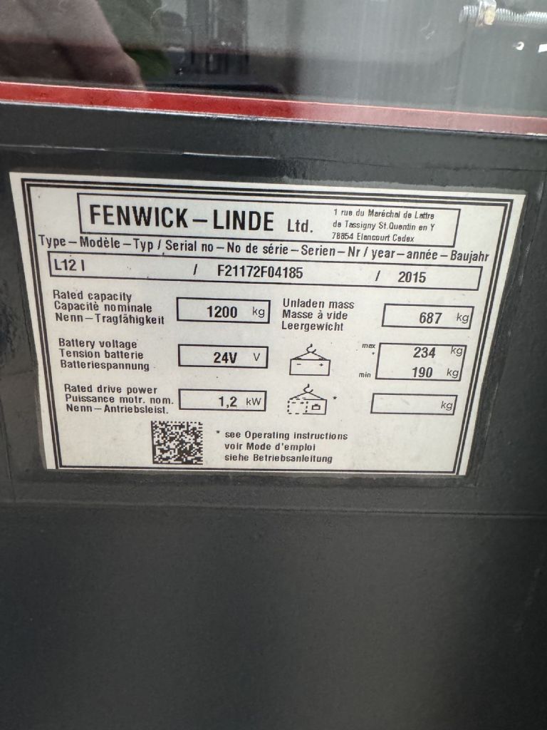 Linde-L 12 i Initialhub Duplex -Hochhubwagen-www.fleischmann-foerdertechnik.de